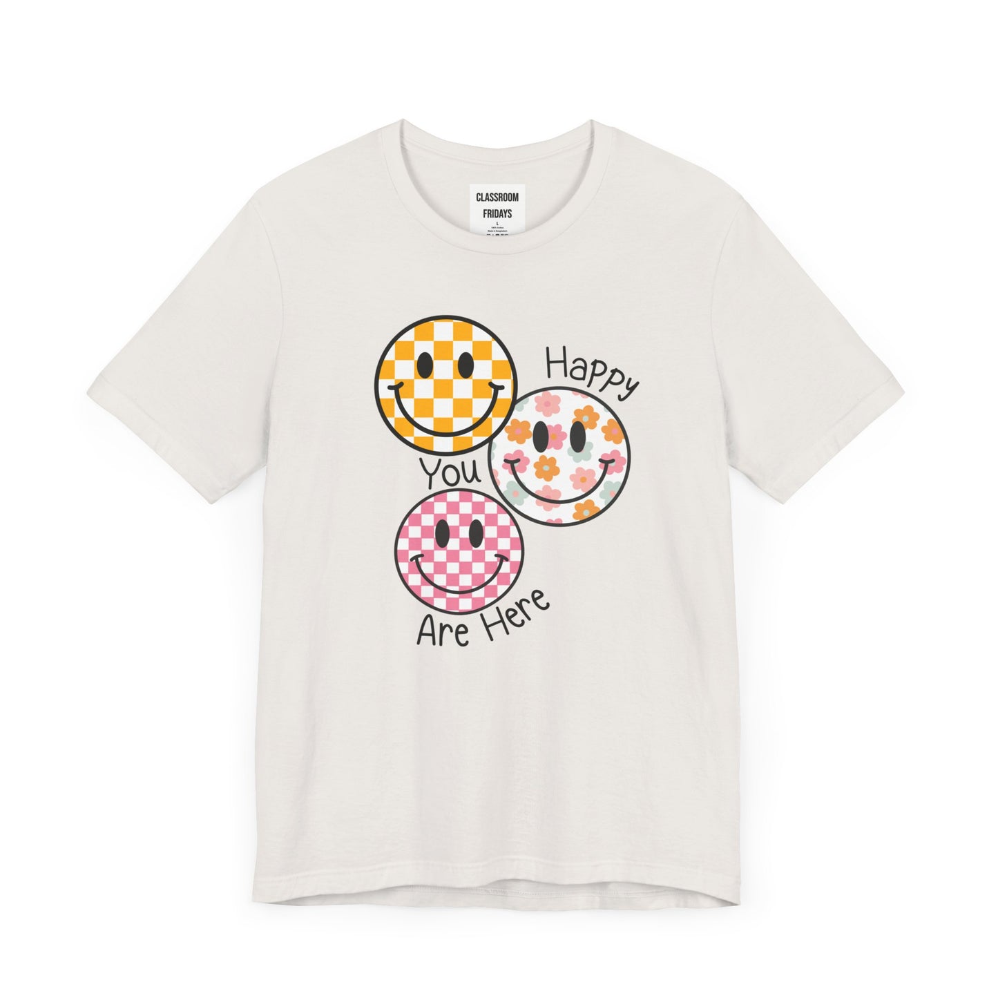 "Happy You Are Here" Retro Teacher T-Shirt