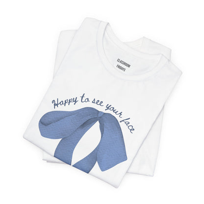 "Blue Bow" Teacher Tee