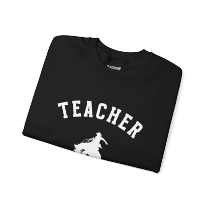 "Teacher" Western Sweatshirt