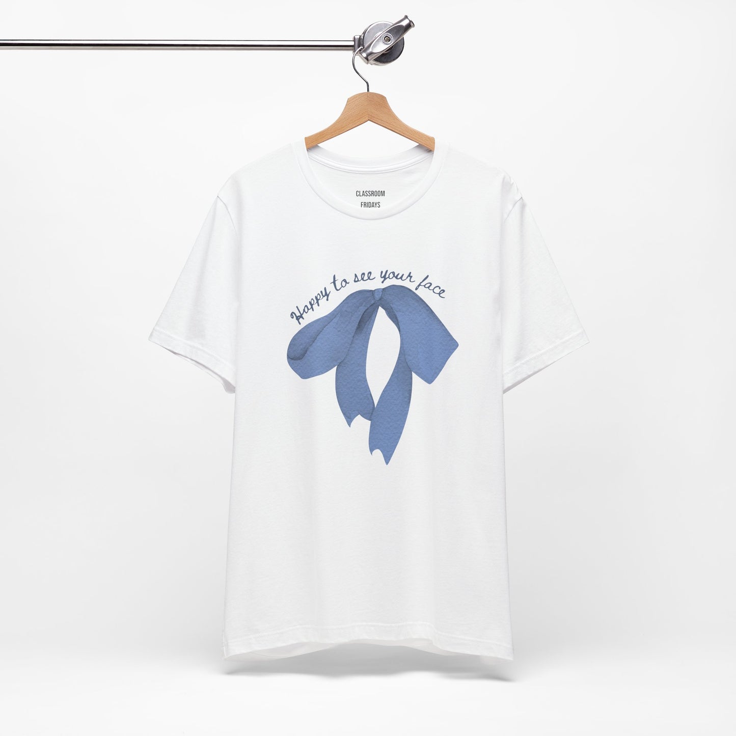 "Blue Bow" Teacher Tee