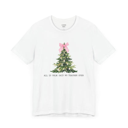 "Christmas Coquette" Teacher Tee