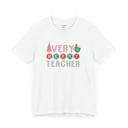 "Merry Teacher" Christmas Teacher Tee