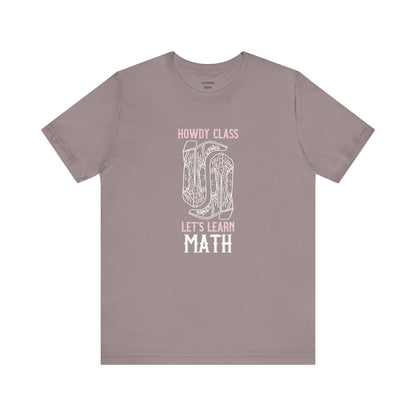 "Let's Learn Math" Teacher Tee