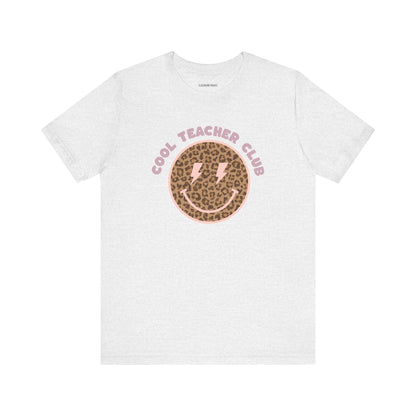 "Cool Teacher Club" Leopard Teacher T-Shirt