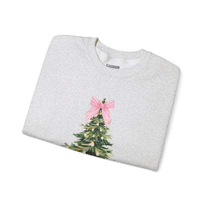 "Christmas Coquette" Teacher Sweatshirt