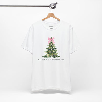 "Christmas Coquette" Teacher Tee