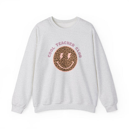 "Cool Teacher Club" Leopard Teacher Sweatshirt