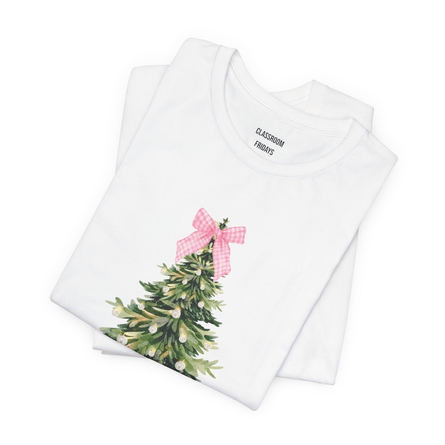 "Christmas Coquette" Teacher Tee