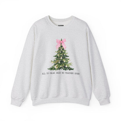 "Christmas Coquette" Teacher Sweatshirt