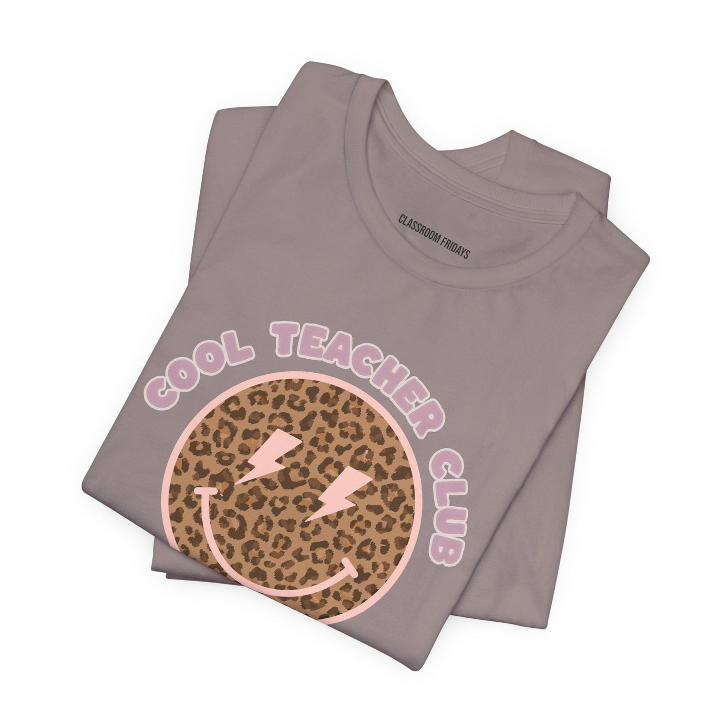 "Cool Teacher Club" Leopard Teacher T-Shirt