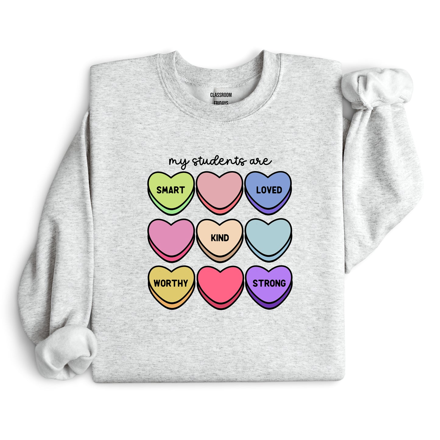 "Hearts" Teacher Tee