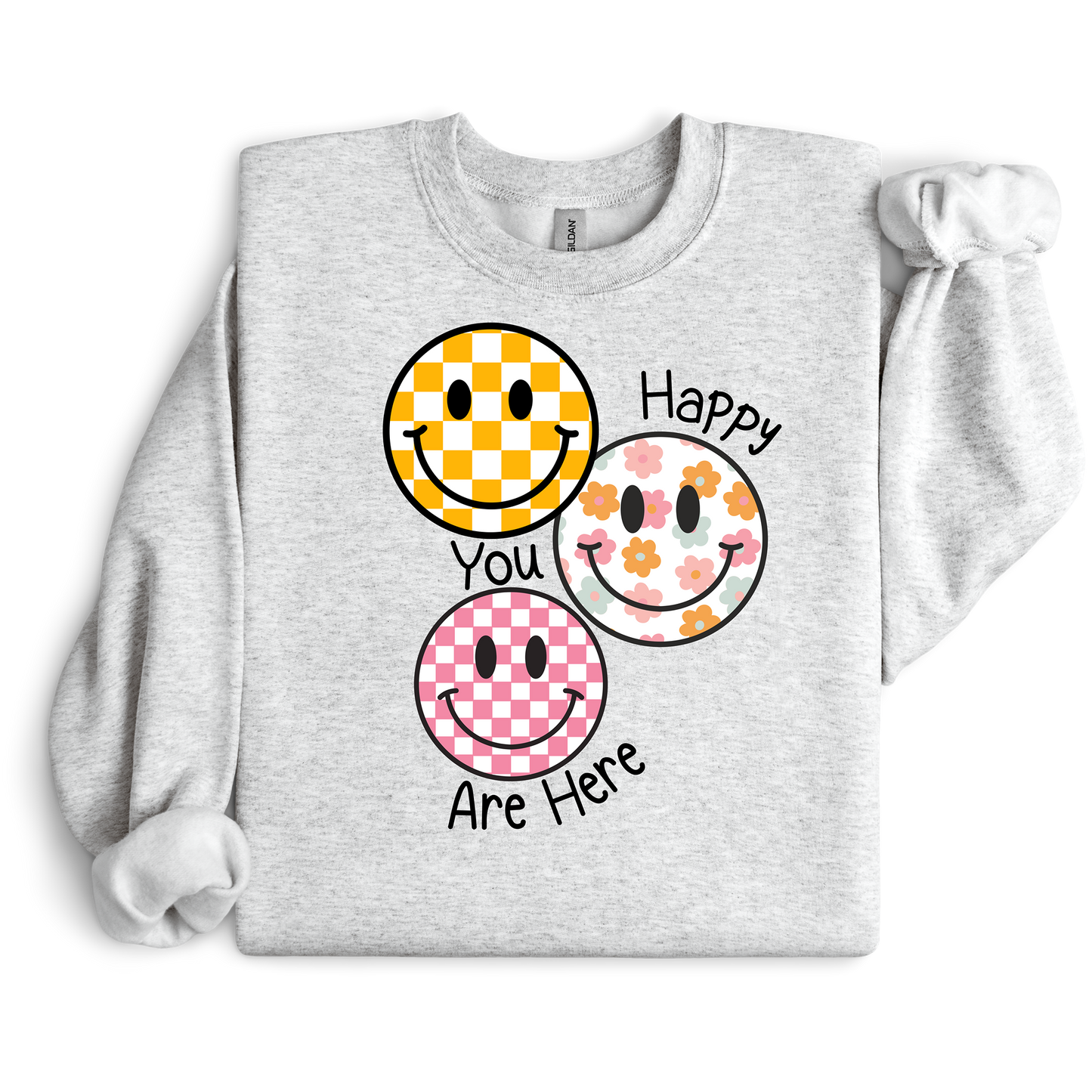 "Happy You Are Here" Teacher Crewneck Sweatshirt