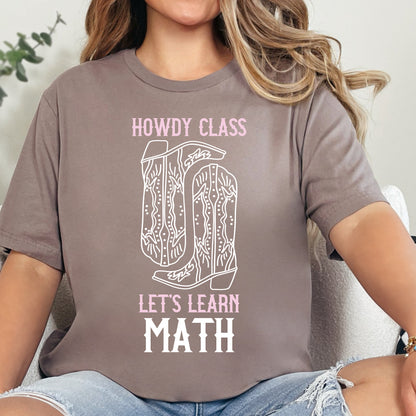 "Let's Learn Math" Teacher Tee