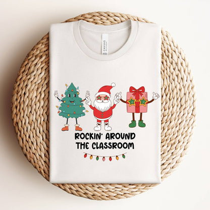 "Rocking Around The Classroom" Christmas Teacher Tee