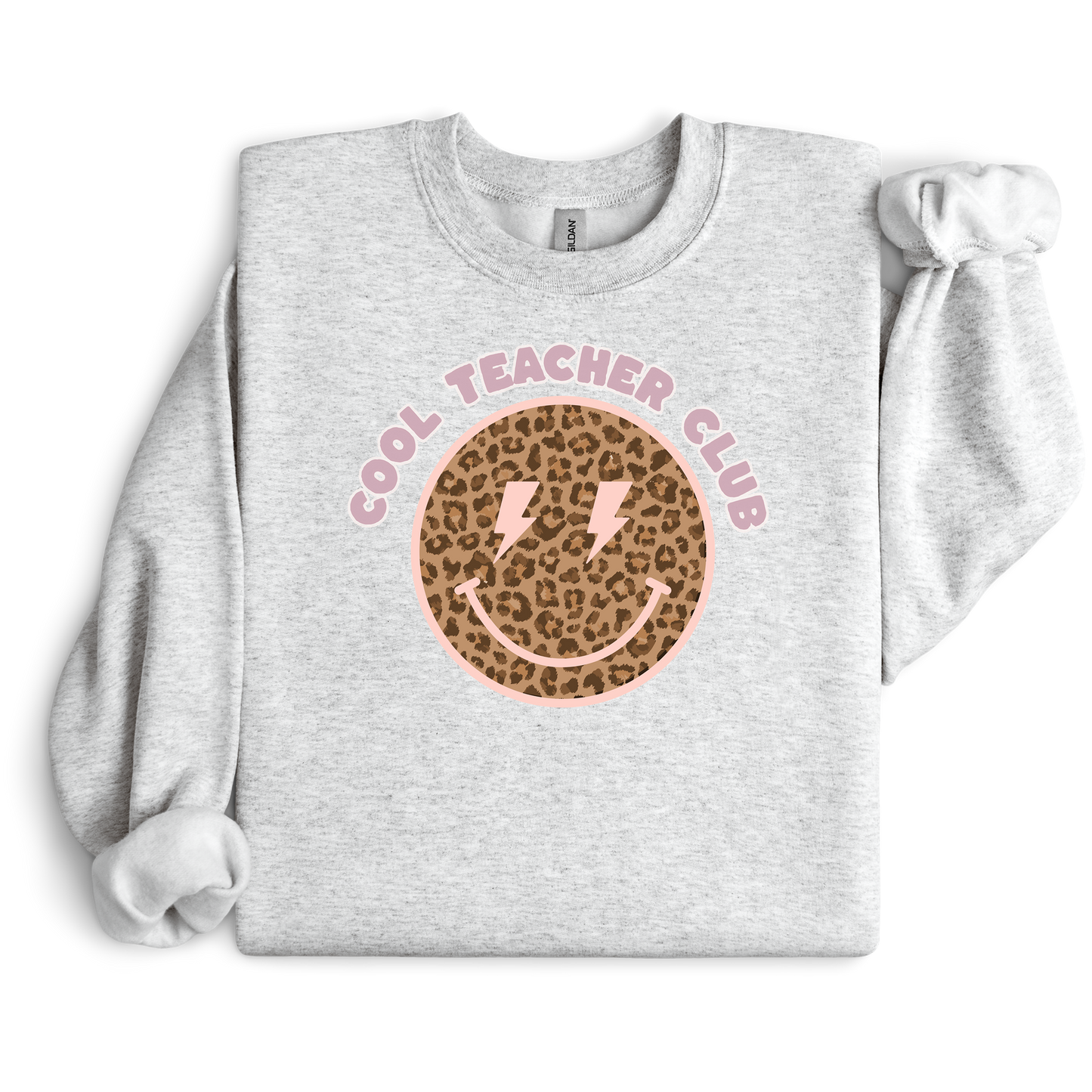 "Cool Teacher Club" Leopard Teacher Sweatshirt