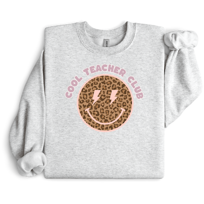 "Cool Teacher Club" Leopard Teacher Sweatshirt