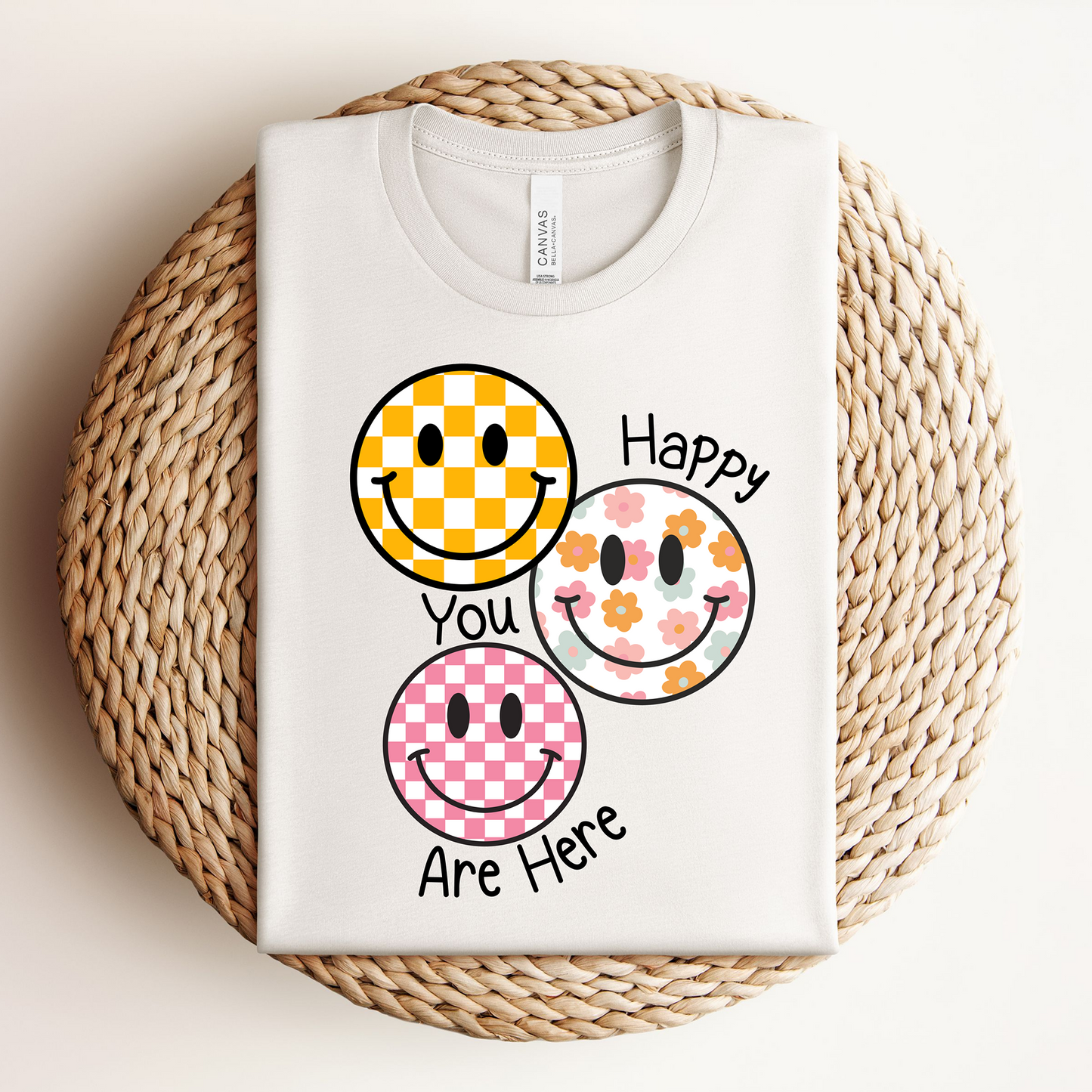 "Happy You Are Here" Retro Teacher T-Shirt