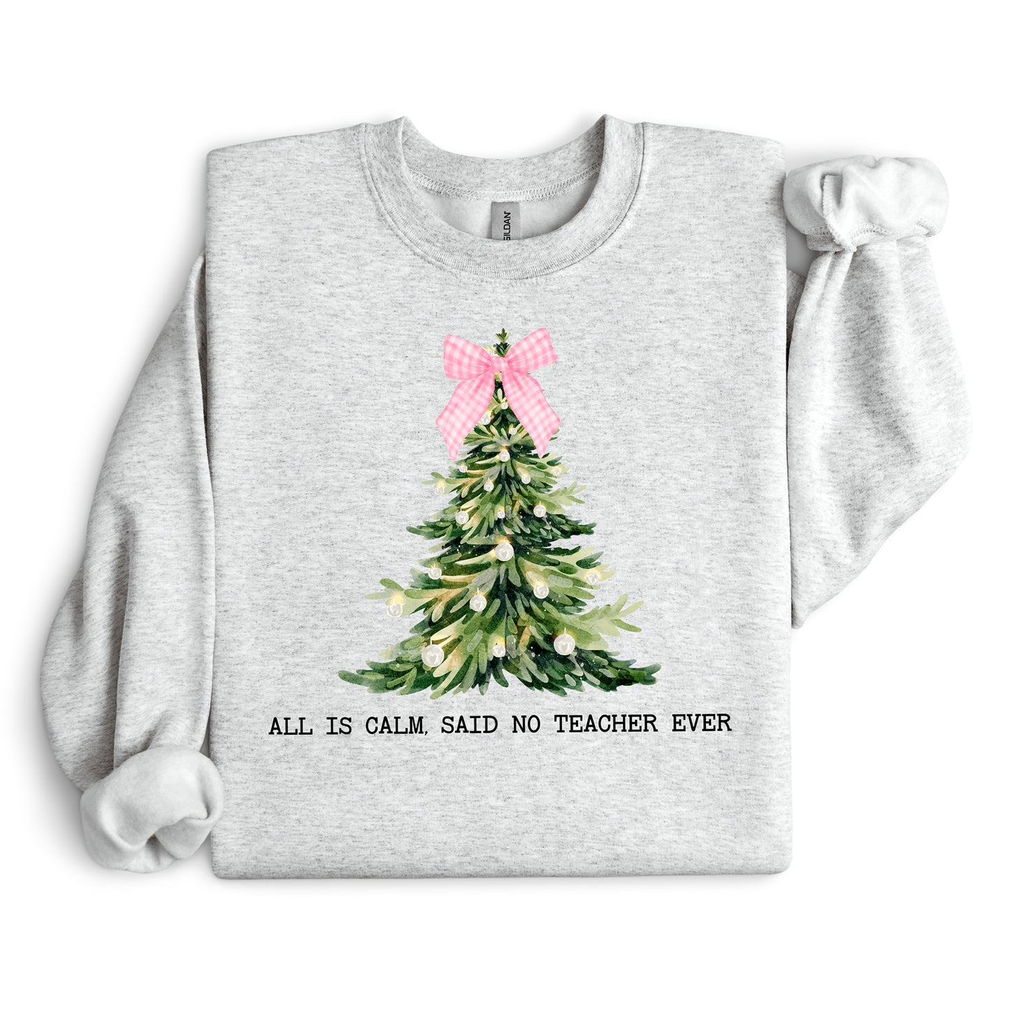 "Christmas Coquette" Teacher Sweatshirt